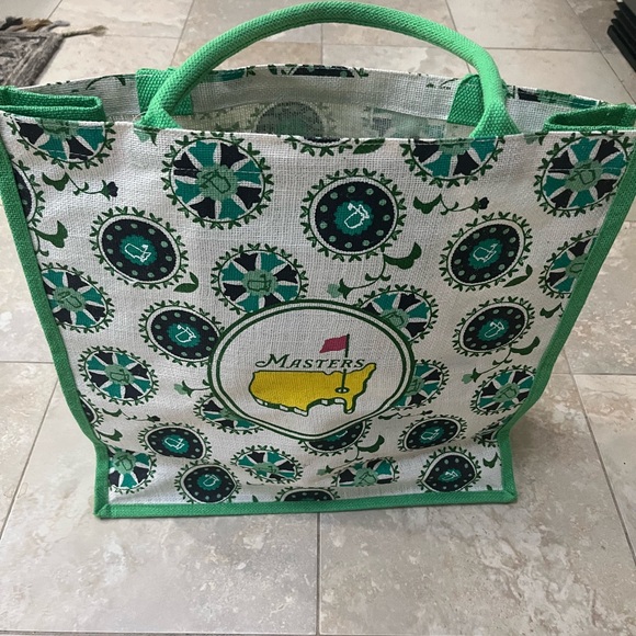 Masters Tote with Yellow and Green Design - Picture 4 of 11